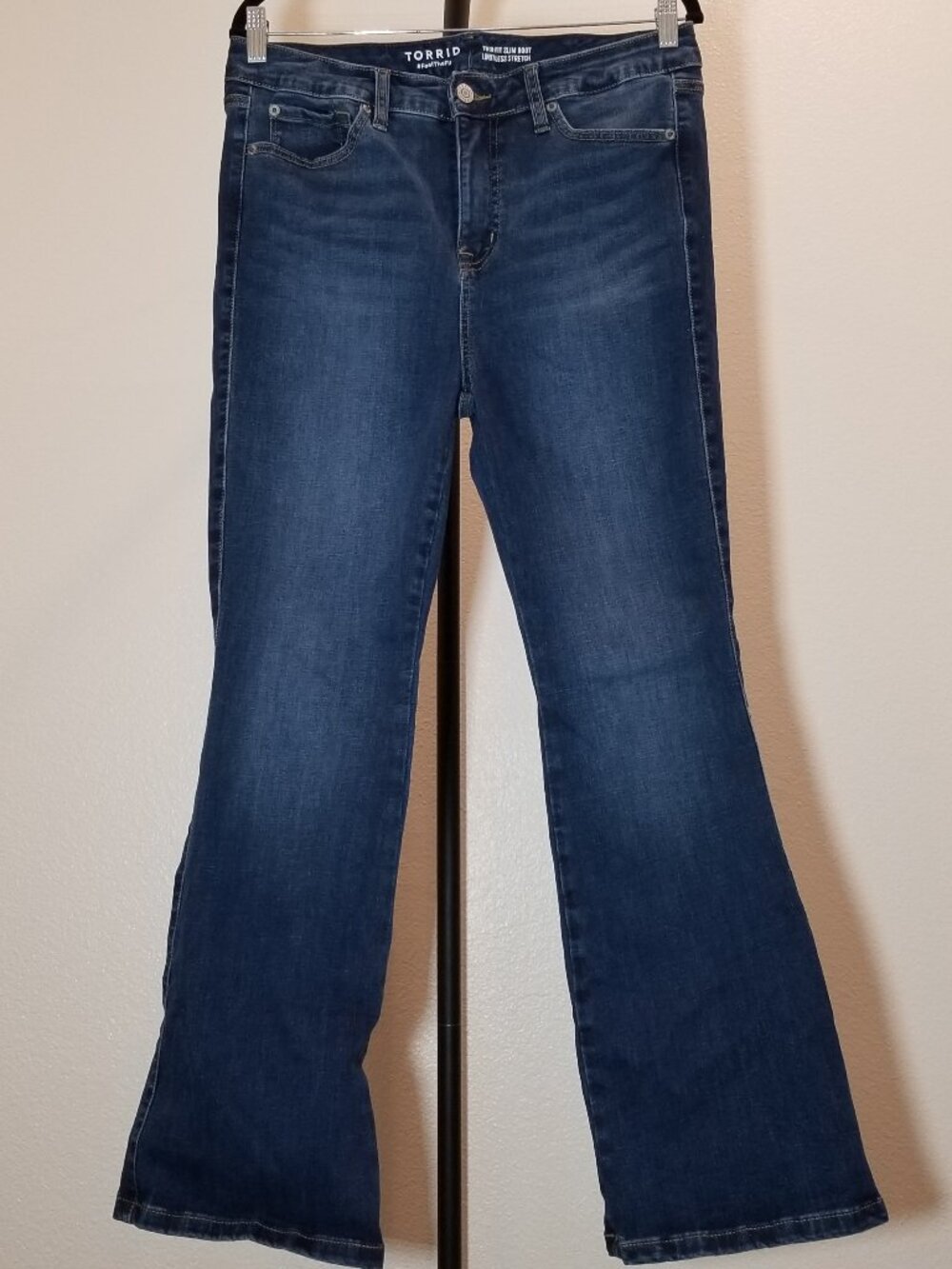 Torrid Trio Fit Slim Boot Jean Womens Sz 10S-14S Limitless Stretch Rodeo Western